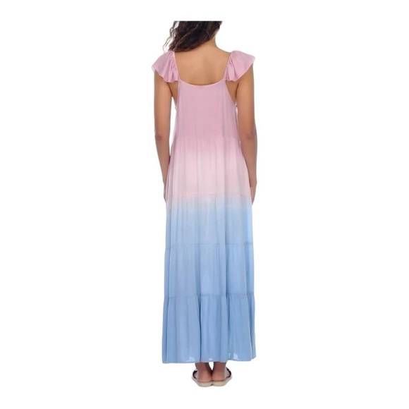 RAVIYA Ombré Off-The-Shoulder Maxi Dress Cover-Up NWT - Picture 2 of 3